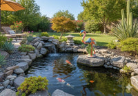 Pink Flamingo Garden Decor is Ceramic Mexican Talavera Pottery & Yard Art from luv2brd.com