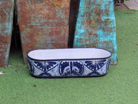 Oval Planter Talavera Pottery, Indoor or Outdoor Flower Pot, Ceramic Mexican Art as Housewarming Gift