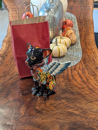 Chihuahua Ceramic Figurine Home Decor | Handmade Mexican Pottery | Talavera Folk Art