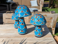 Mushroom Garden Decor | Set of 3 Handmade Ceramic Mexican Toadstools