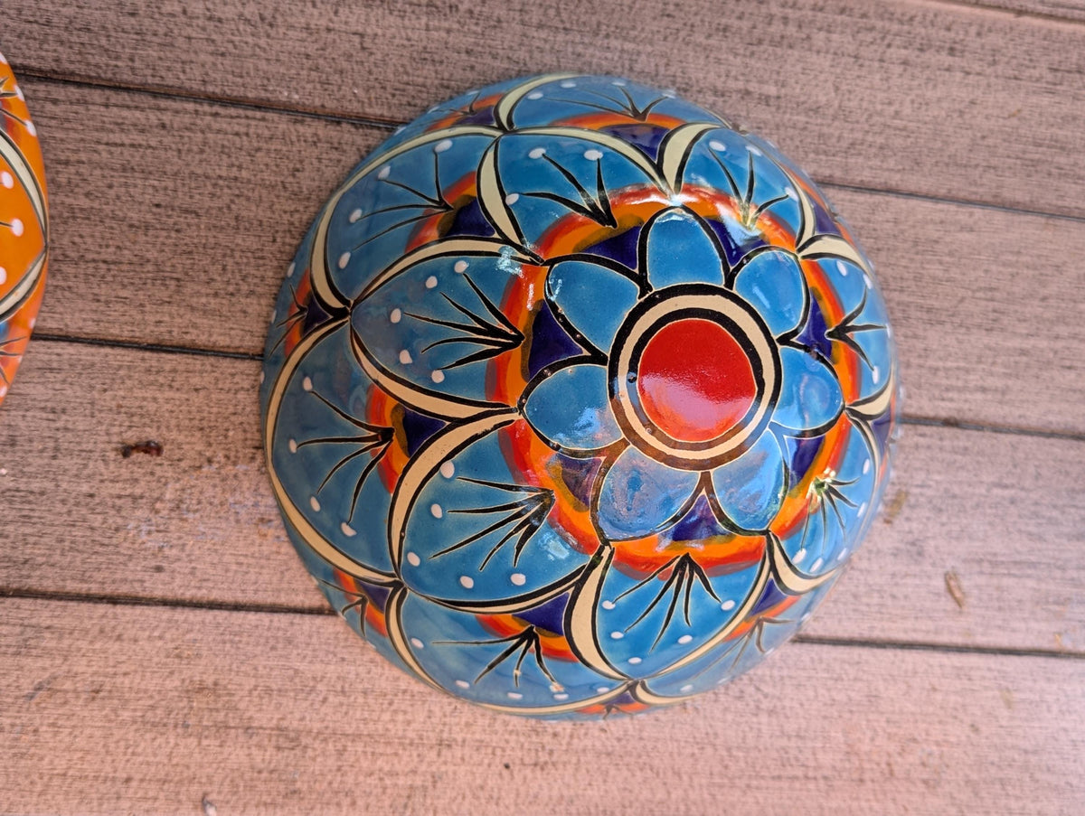 Mushroom Garden Decor | Set of 3 Handmade Ceramic Mexican Toadstools