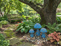 Mushroom Garden Decor | Set of 3 Handmade Ceramic Mexican Toadstools