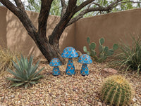 Mushroom Garden Decor | Set of 3 Handmade Ceramic Mexican Toadstools