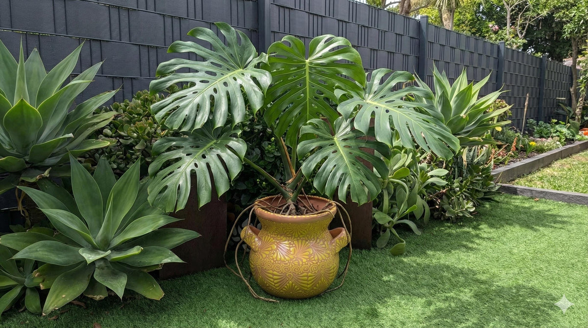 Yellow Sunburst Planter | 10.5" Round Mexican Flower Pot