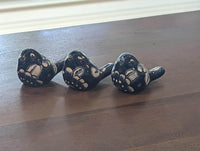 Talavera Birdie, Blue & White | Handpainted Ceramic Bird from Mexico for Home or Garden Decor