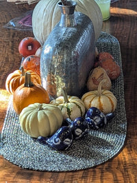 Talavera Birdie, Blue & White | Handpainted Ceramic Bird from Mexico for Home or Garden Decor