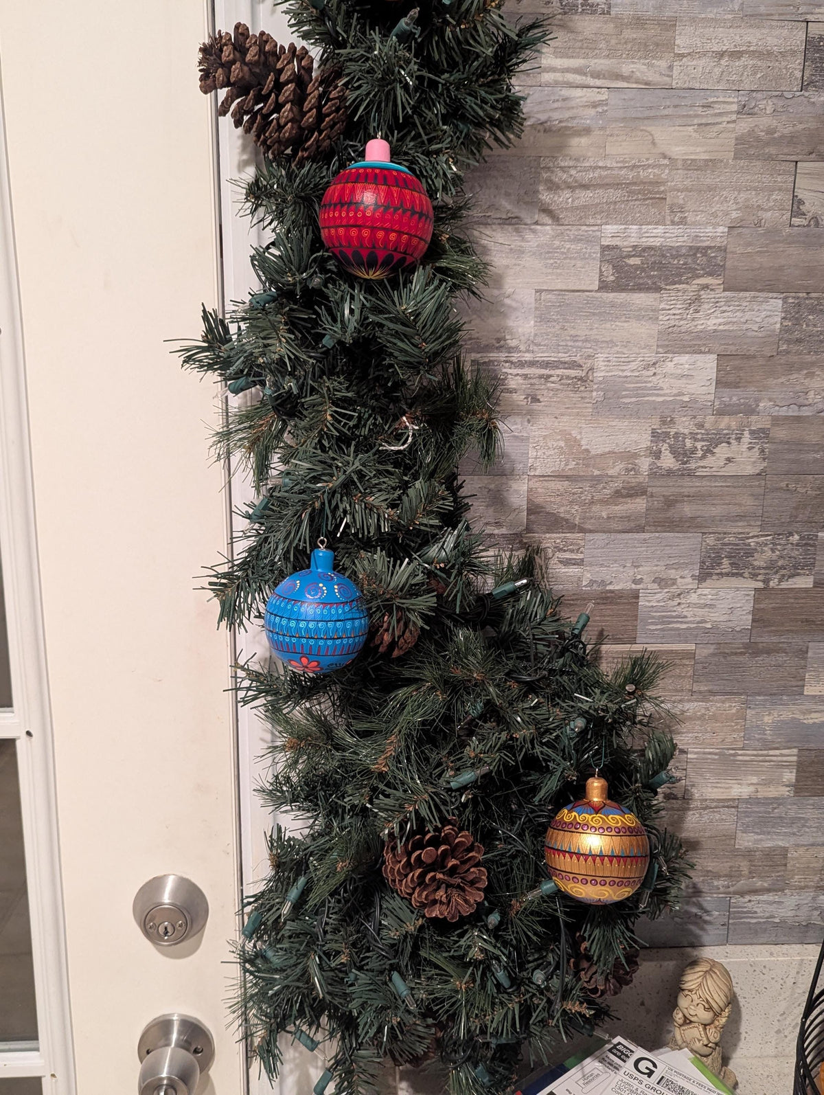 Christmas Tree Ornament #27 is Hand-Painted Mexican Bulb & Festive Holiday Decor