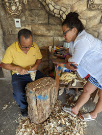 Christmas Tree Ornament #31 is Hand-Painted Mexican Bulb & Festive Holiday Decor