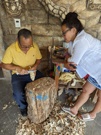 Christmas Tree Ornament #29 is Hand-Painted Mexican Bulb & Festive Holiday Decor