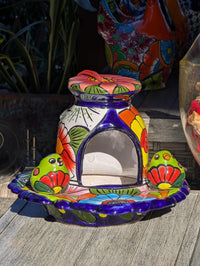 Talavera Bird Feeder, Handmade Mexican Ceramic Feeding Station