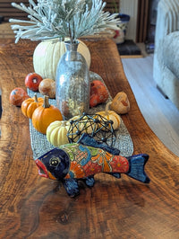 Handmade Talavera Fish, Mexican Pottery Decor