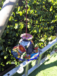 Talavera Bird Feeder, Handmade Mexican Ceramic Feeding Station