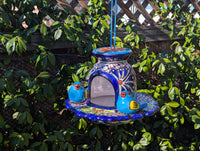 Talavera Bird Feeder, Handmade Mexican Ceramic Feeding Station