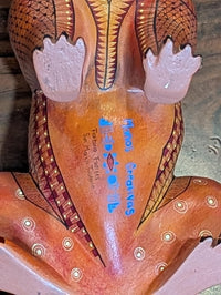 Alebrije Fox Figurine | Hand-Carved & Hand Painted Mexican Folk Art from Oaxaca