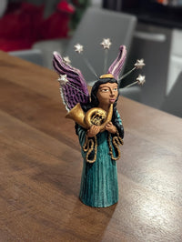 Angel French Horn Handmade Collectible Figurine is Heavenly Choir Member #10