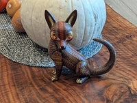 Alebrije Chihuahua Figurine | Hand-Carved & Hand Painted Mexican Folk Art from Oaxaca