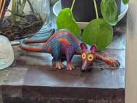 Alebrije Tarsier Figurine | Hand-Carved & Hand Painted Mexican Folk Art from Oaxaca