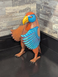 Alebrije Eagle Figurine | Hand-Carved & Hand Painted Mexican Folk Art from Oaxaca
