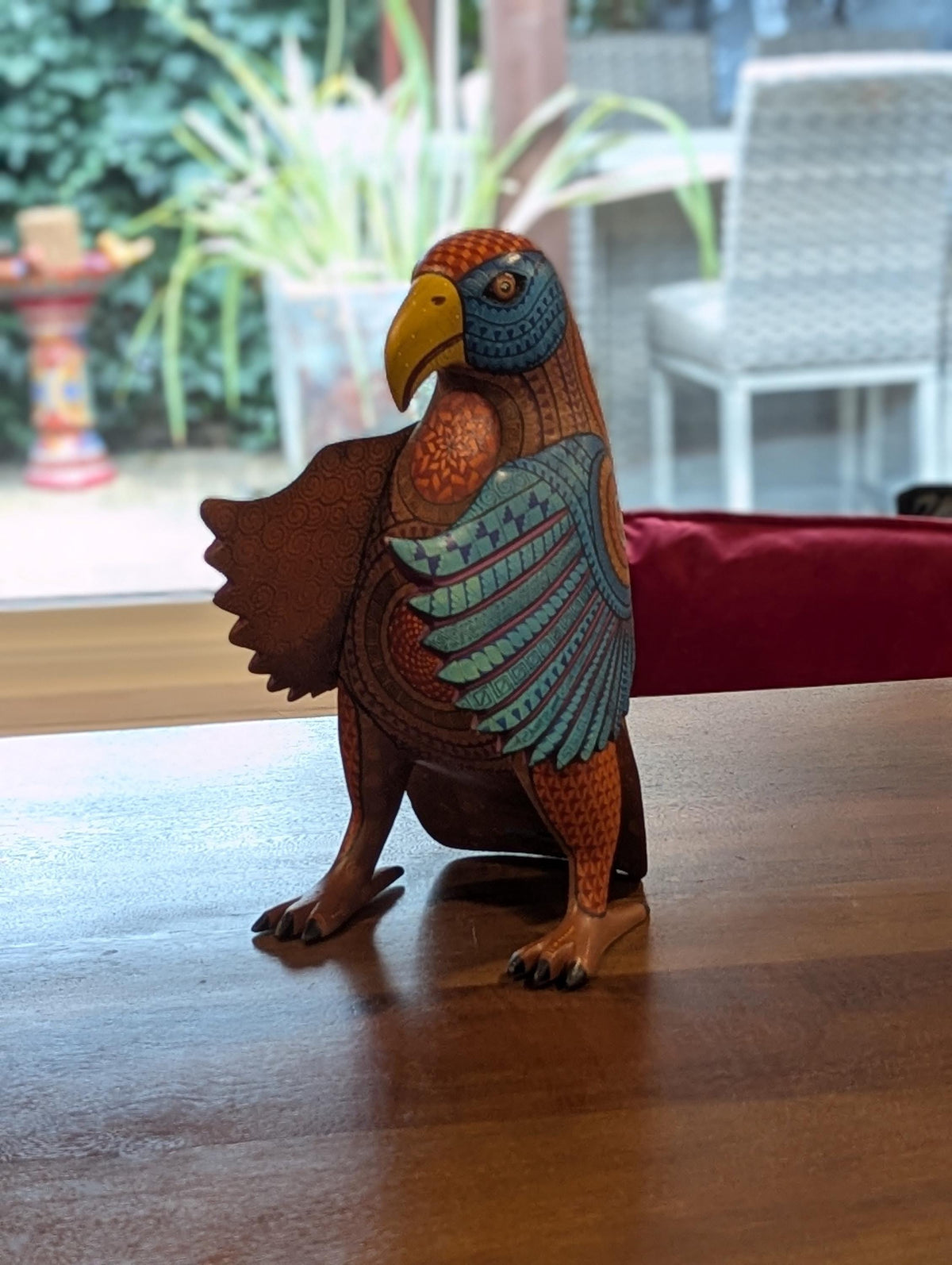 Alebrije Eagle Figurine | Hand-Carved & Hand Painted Mexican Folk Art from Oaxaca