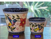 Hummingbird Planter Bundles | Hand-painted Mexican Ceramic Flower Pots