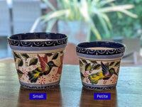 Hummingbird Planter Bundles | Hand-painted Mexican Ceramic Flower Pots