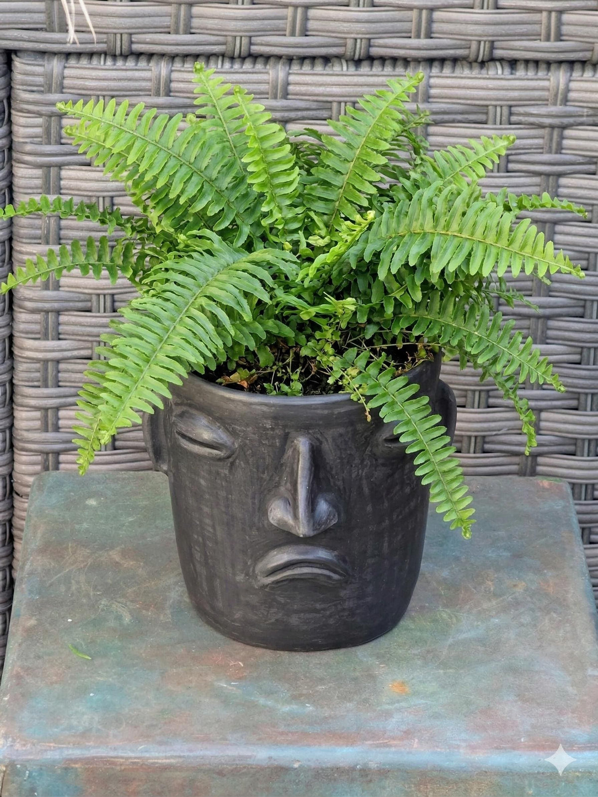 Sad Face Planter Bundle | Handmade Mexican Pottery | Artisan Flower Pot Home Decor