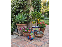 Talavera Squirrel Figurine | Mexican Pottery Ceramic Garden Statue Gifts |  Handmade Art Decor