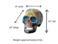 Talavera Skull Ceramic Halloween Decor  | Hand painted Mexican Pottery