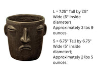 Sad Face Planter | Handmade Pottery from Atzompa, Mexico