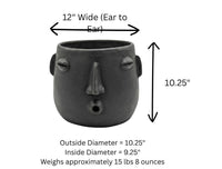 Clay Face Planter | "Whistler" Handmade Artisan Pottery from Atzompa, Mexico