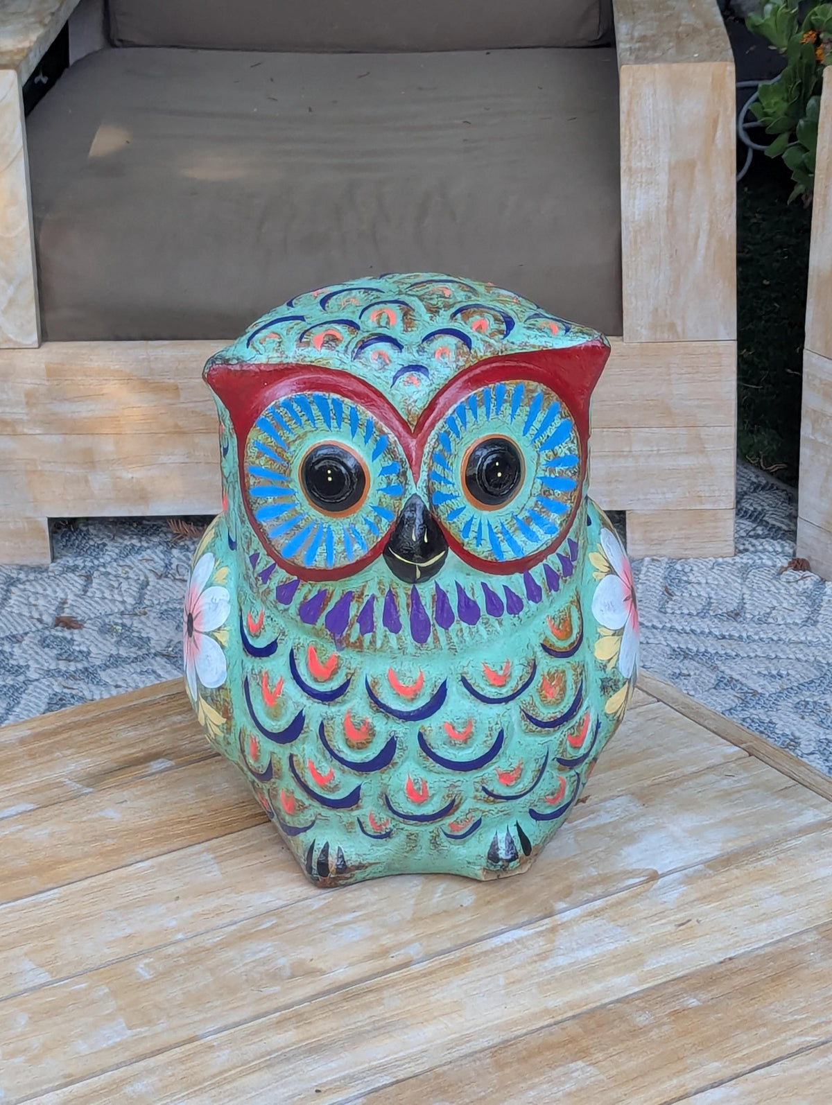 Owl Planter | Terra Cotta Animal Flower Pot Mexican Pottery