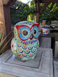 Owl Planter | Terra Cotta Animal Flower Pot Mexican Pottery