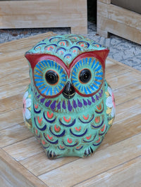 Owl Planter | Terra Cotta Animal Flower Pot Mexican Pottery