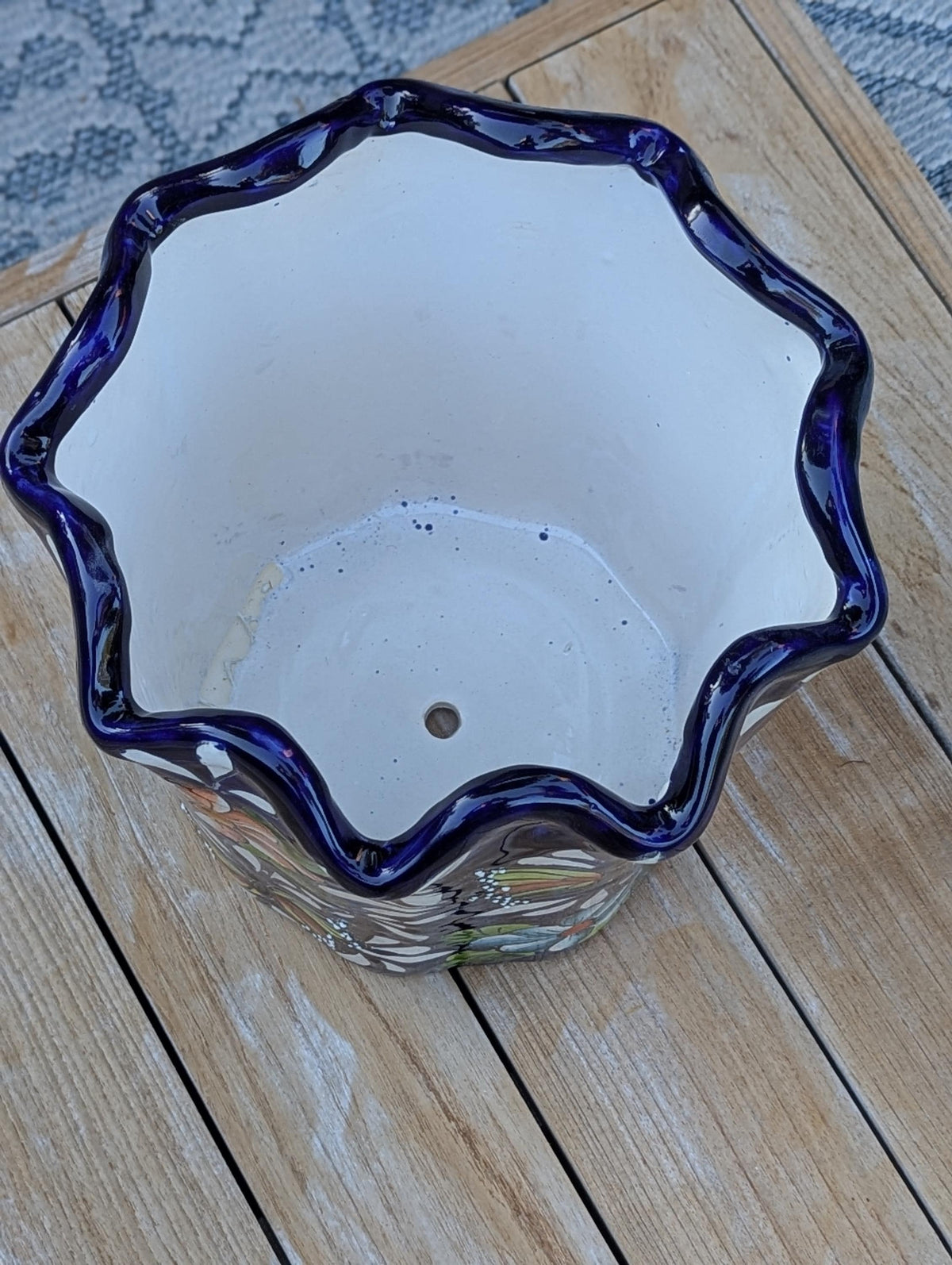 Tulip Talavera Flower Pot  | Handmade Ceramic Planter |  Mexican Pottery Gift