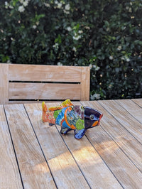 Ceramic Koi Fish Garden Sculpture | Handmade Talavera Animal  | Mexican Pottery Gift