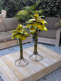 Pygmy Palm Trees | Metal Yard Art & Garden Decor Centerpieces
