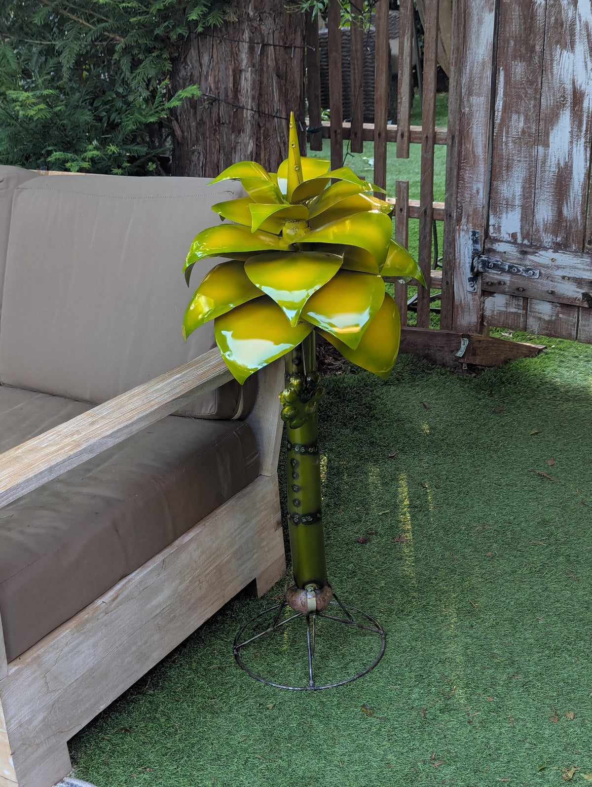 Pygmy Palm Trees | Metal Yard Art & Garden Decor Centerpieces