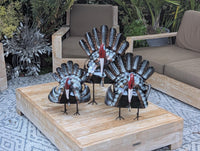 Thanksgiving Turkey Decorations | Outdoor Garden Art  |  Metal Decor in 3 Sizes