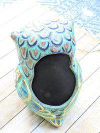 Owl Planter | Terra Cotta Animal Flower Pot Mexican Pottery