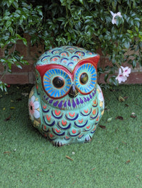 Owl Planter | Terra Cotta Animal Flower Pot Mexican Pottery