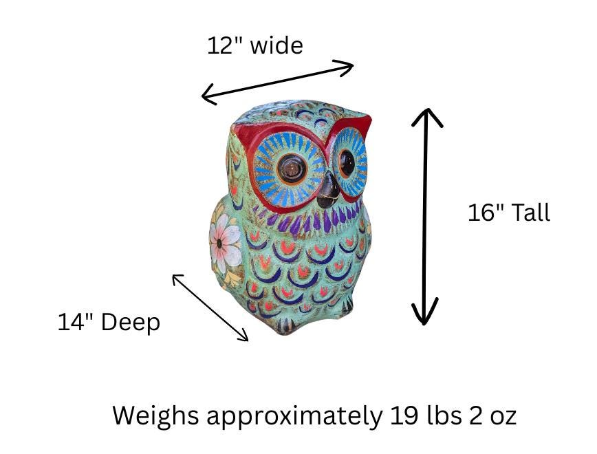 Owl Planter | Terra Cotta Animal Flower Pot Mexican Pottery