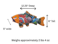 Talavera Koi Fish Statue | Handmade Ceramic Garden Sculpture  | Mexican Pottery Gift