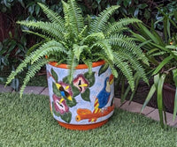 Toucan Planter | 14" Ceramic Talavera Flower Pot | Handmade Mexican Pottery