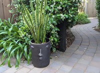 Whistler Planter Bundles  | Black Flower Pot  | Handmade Mexican Clay Pottery | Lawn Ornament