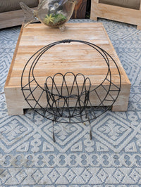 Crescent Moon Metal Plant Holder  | Wire Wrought Iron Flower Pot Stand | Boho Celestial Garden Decor