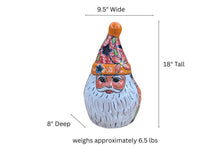 Talavera Santa Claus | Ceramic Holiday Figurine | Christmas Tea Light Holder & Decor