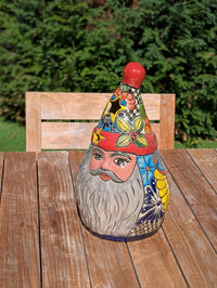 Talavera Kris Kringle | Ceramic Santa Claus | Mexican Pottery Holiday Lantern & Figurine