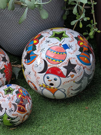 Ceramic Holiday Spheres Lawn Ornament & Garden Decor | Outdoor Talavera Pottery | Handmade in Mexico