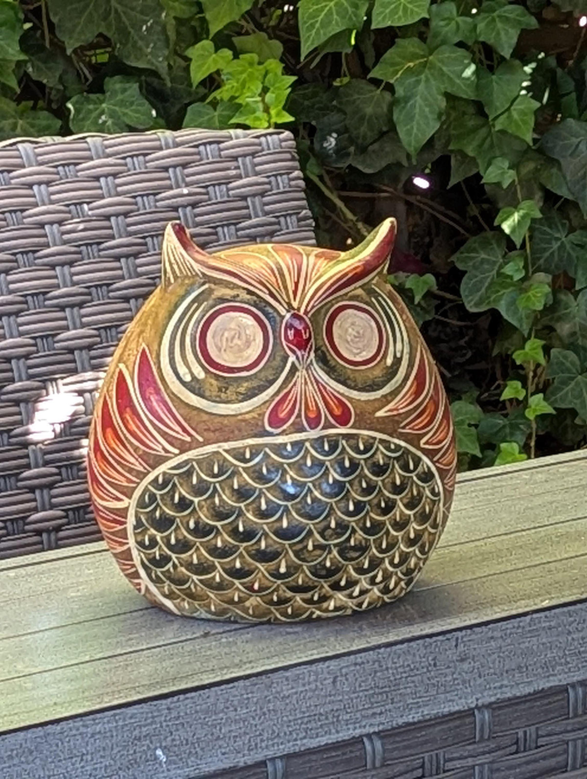 Handmade Clay Owl Flower Pot | Mexican Pottery Planter  | Animal Garden Gift