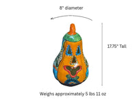 Hand-Painted Talavera Ceramic Pumpkin Lantern | Jack-o-Lantern Mexican Pottery Fall Decor